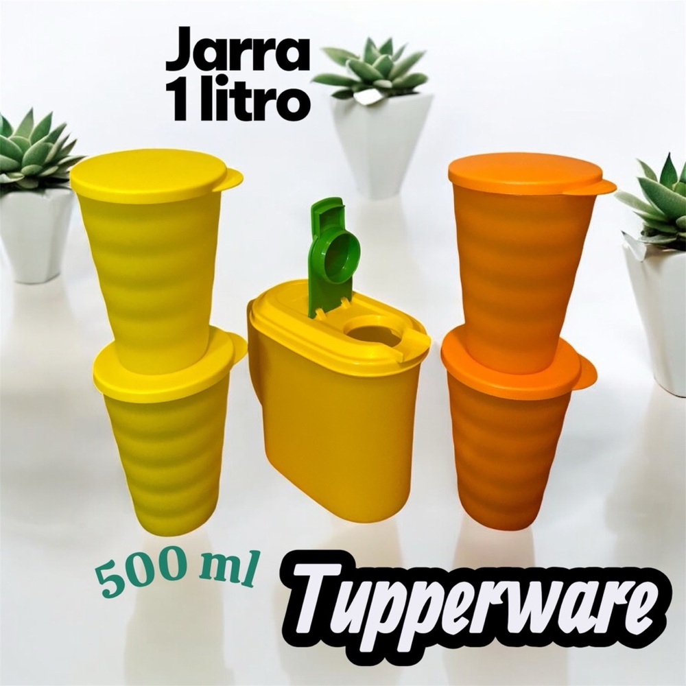 Tupperware Vibrant Yellow and Orange Set